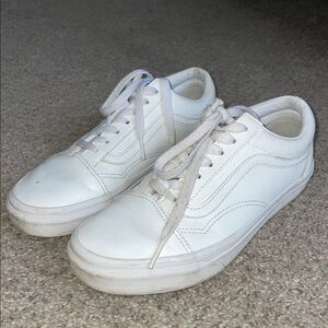 White Low-Top Vans Sneakers